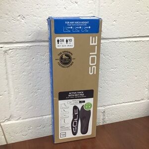 SOLE Orthotic Insoles Men 8/Women 10 Arch Support Metatarsal Pads Metatarsalgia